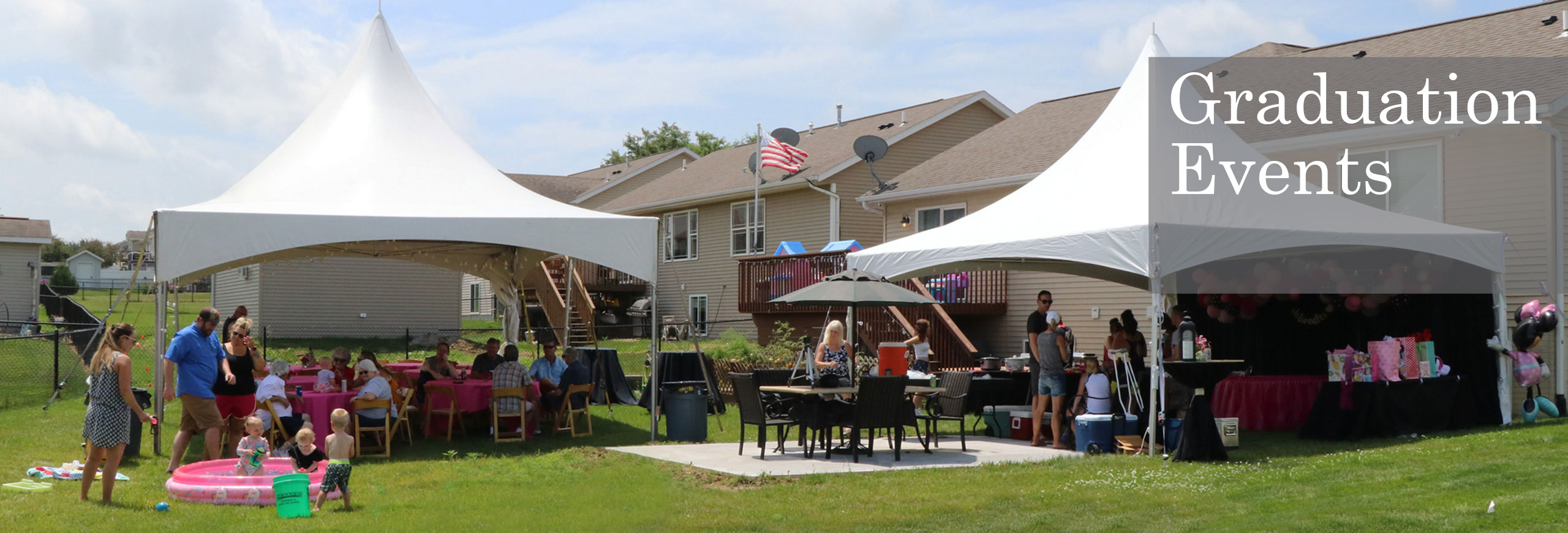 two tent party