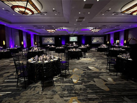 holidy lighting banquet room